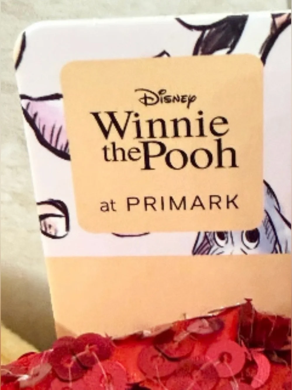Disney x Primark Winnie The Pooh Ears Headband with Sequin Bow - NWT